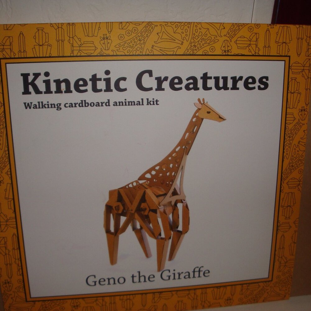 NEW  KINETIC CREATURES walking cardboard animal kit